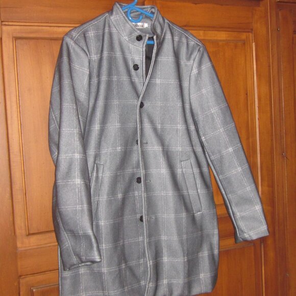 Vlitlvba Gray Car Coat for Spring or Fall with pockets - Picture 1 of 5